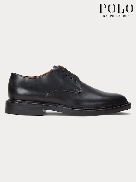 Черный - Polo Ralph Lauren Asher Burnished Leather Derby Shoes (E66314) | €252