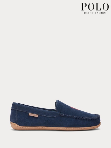 Polo Ralph Lauren Suede Brenan Logo Slippers (E66315) | €56