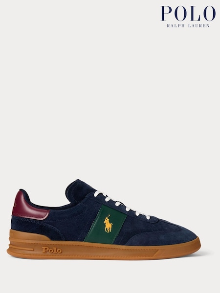 Polo Ralph Lauren Suede Heritage Aera Gum Sole Trainers (E66329) | €95