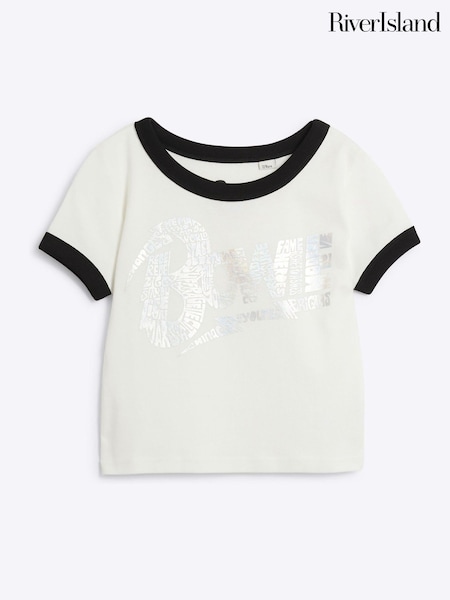 River Island Baby Girls 100% Cotton Bowie T-Shirt (E66407) | 20 €