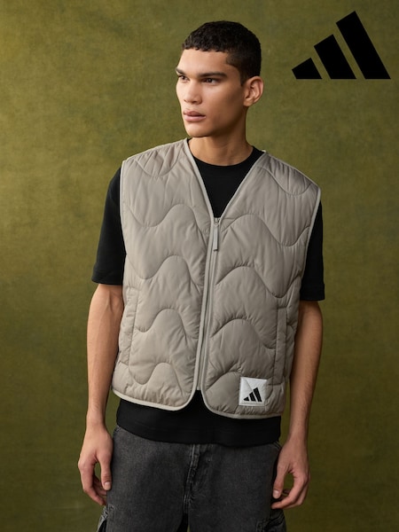 adidas Brown Nuganic Light Insulation Gilet (E66434) | €105