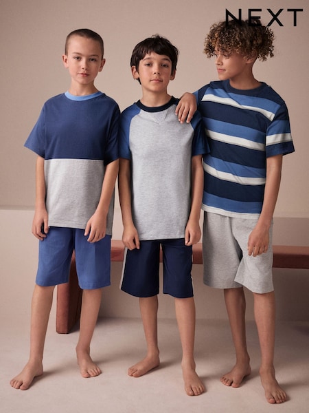 Azul marino/gris - Short Pyjamas 3 Pack (3-16yrs) (E66494) | 35 € - 44 €
