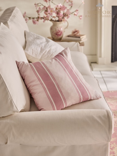 Shabby Chic by Rachel Ashwell® Pink Stripe Cotton Linen Cushion (E66608) | €35 - €37