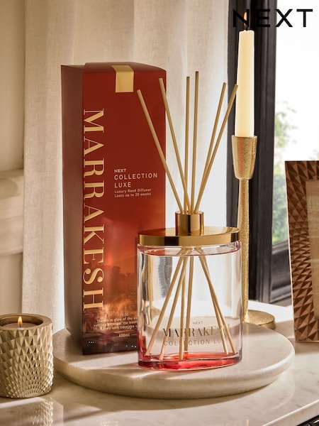 Collection Luxe Marrakesh Cardomom and Vetiver 400ml Luxury Fragranced Reed Diffuser (E66623) | €45