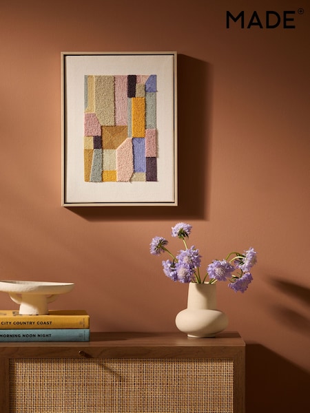 MADE.COM Multi Tonal Alonzo Embroidered Wall Art (E66784) | €37