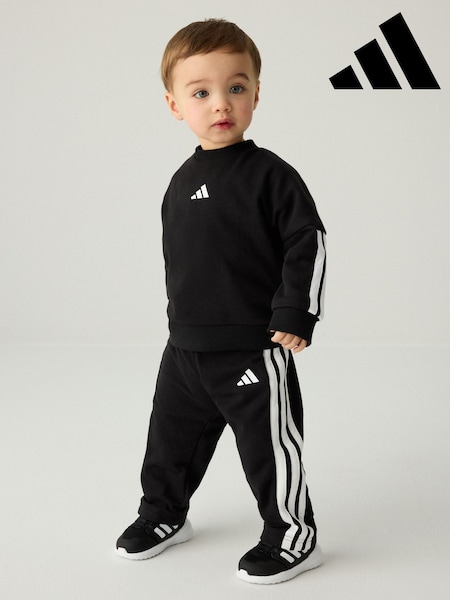 adidas Black Essentials Infant Sweatshirt and Joggers Set (E66830) | R$ 295