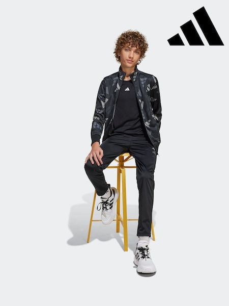 adidas Black All Over Print Tracksuit (E66831) | R$ 445