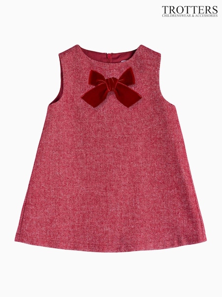 Punainen - Trotters London Little Herringbone Georgina Rusetti Mekko (E66981) | €85
