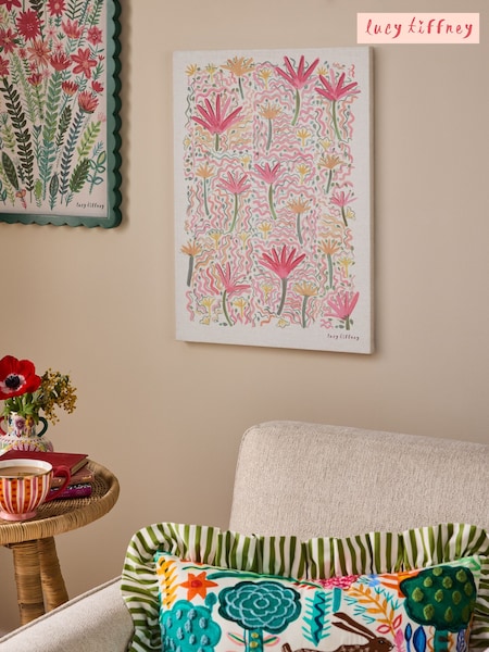 Lucy Tiffney Pink Canvas Wall Art (E67105) | €41