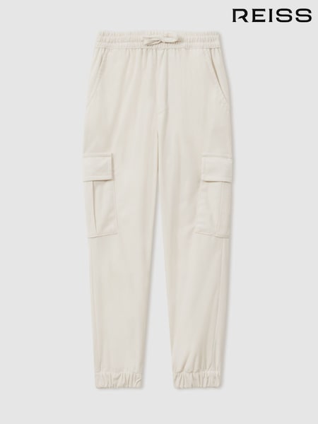 Off White - Reiss Aymos Corduroy Drawstring Trousers (E67160) | 69 €