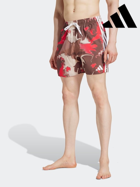 Röd - Adidas Tie-dye 5-inch Swim Shorts (E67376) | kr800