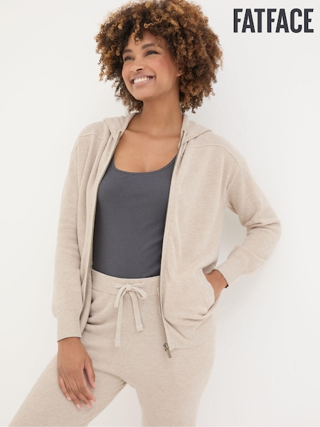 FatFace Oatmeal Lounge Zip Up Hoodie (E67467) | €39.50