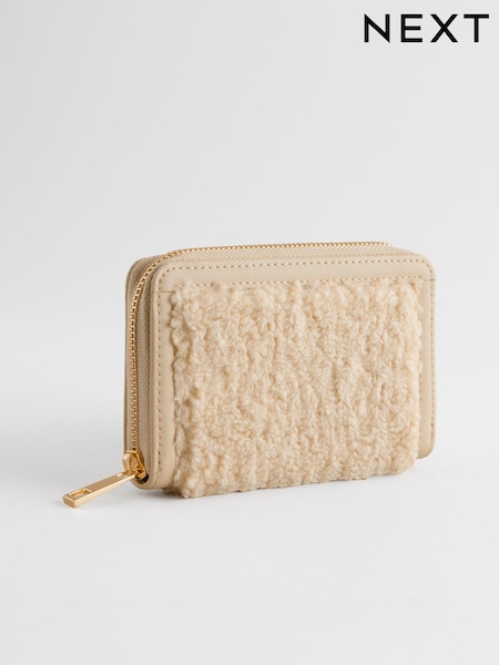 Mink Brown Borg Purse (E67531) | €7