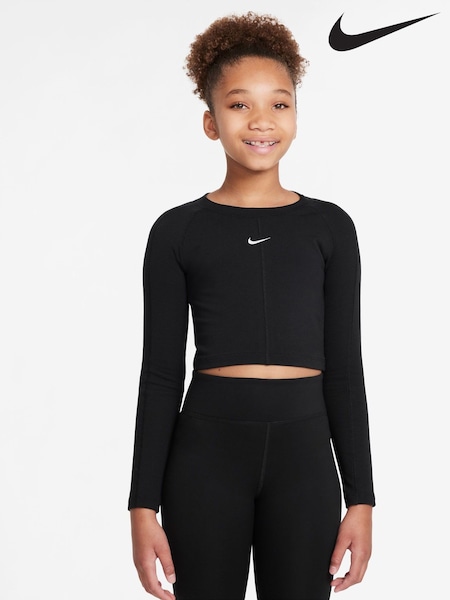 Negru - Nike Mânecă lungă top (E67618) | 246 LEI