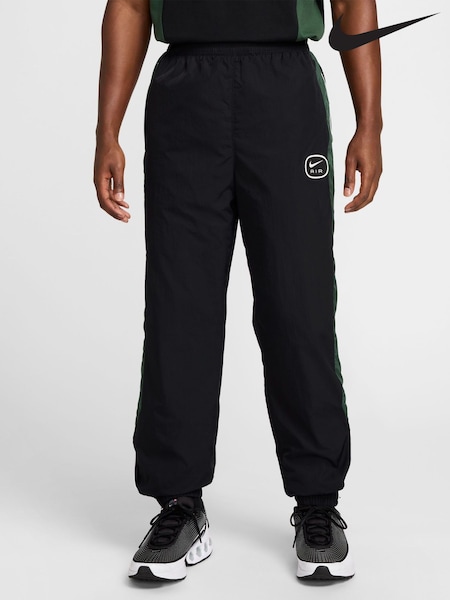 Nike Black Yellow Sportswear Air Woven Track Joggers (E67625) | €99