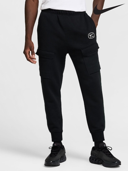 Nike Black Sportswear Air Fleece Cargo Joggers (E67637) | €92