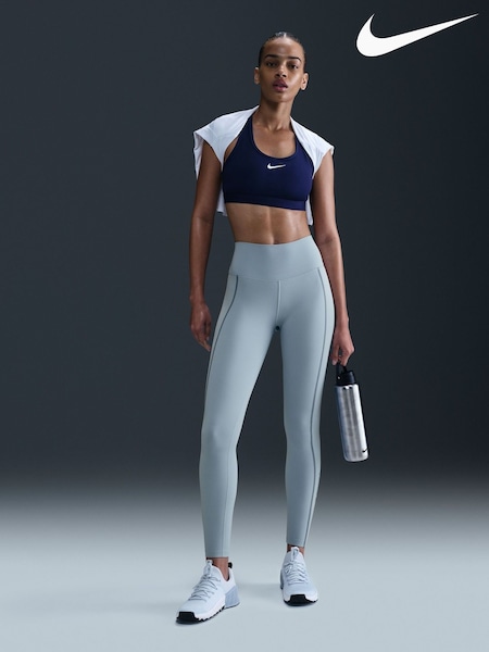 Nike Light Armory Blue One High Waisted Leggings (E67726) | kr714