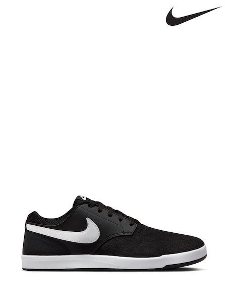 Nike Black/White Fokus Low Suede Trainers (E67731) | €93
