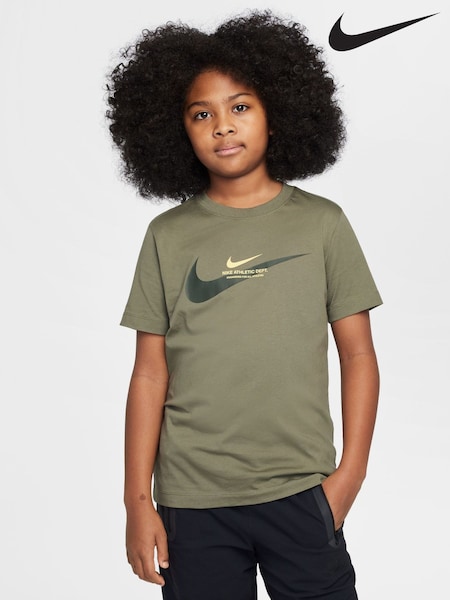 Medium Olive Green - Nike Sports Inpsired Graphic 100% Cotton T-shirt (E67771) | 145 zł