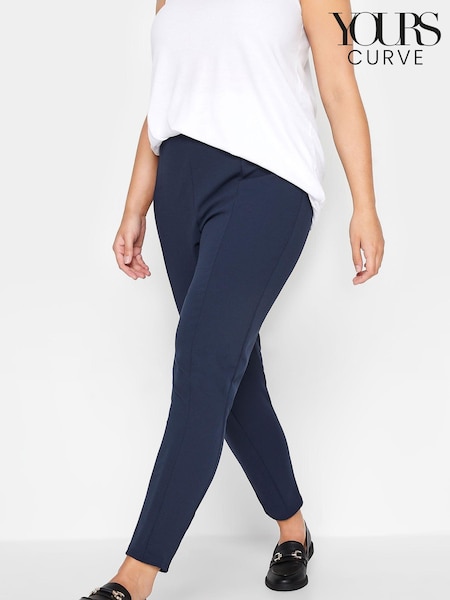 Yours Curve Blue Stretch Tapered Trousers (E67840) | €34