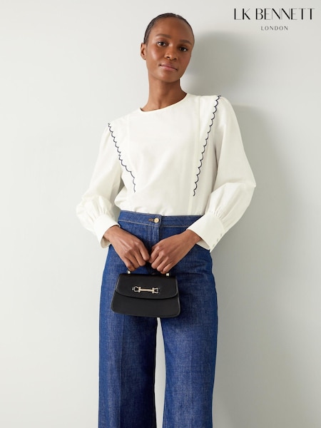 LK Bennett Isabella Spring Blouse (E67843) | 831 LEI