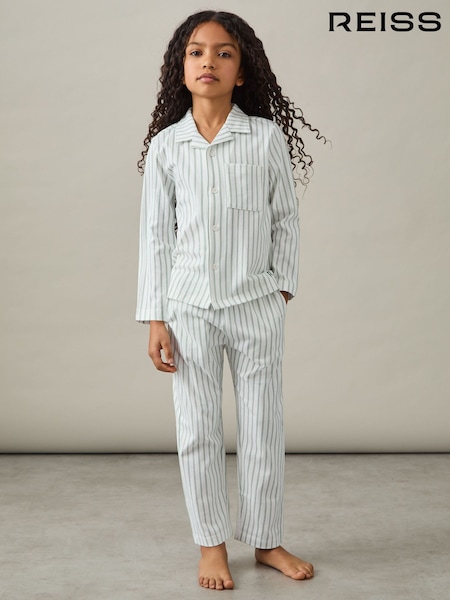 Reiss Cohen Set Brushed-Cotton Striped Pyjama Set (E67983) | 45 €