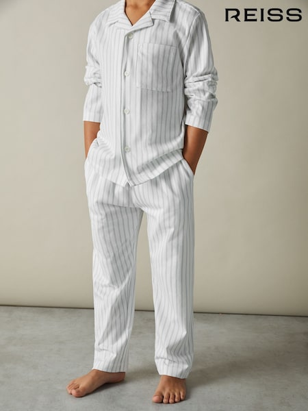 Reiss Cohen Set Brushed-Cotton Striped Pyjama Set (E67985) | €46