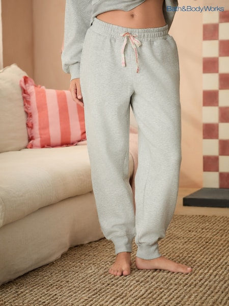 Bath & Body Works Grey Cuffed Joggers (E68065) | ₪161