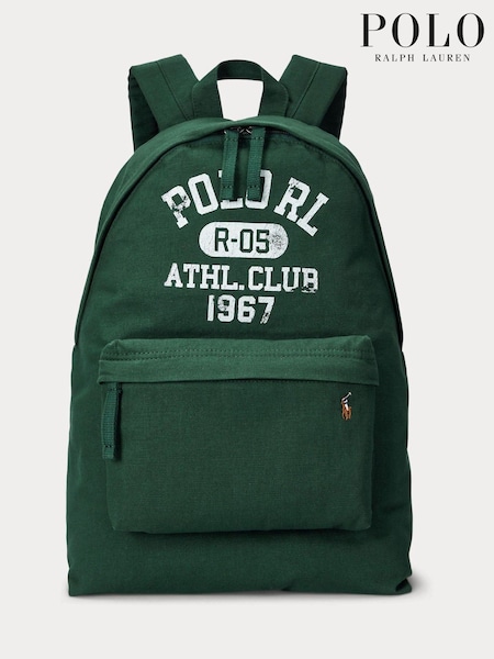 Grün - Polo Ralph Lauren Canvas Logo Graphic Backpack (E68099) | 84 €
