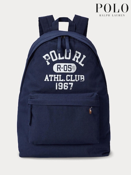 Blau - Polo Ralph Lauren Canvas Logo Graphic Backpack (E68111) | 84 €