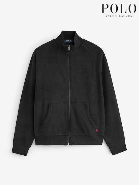 Schwarz - Polo Ralph Lauren Brushed Fleece Zip-Up Sweatshirt (E68120) | 68 €