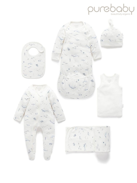 Purebaby White Chrome Newborn Essential Hospital Pack (E68173) | €72