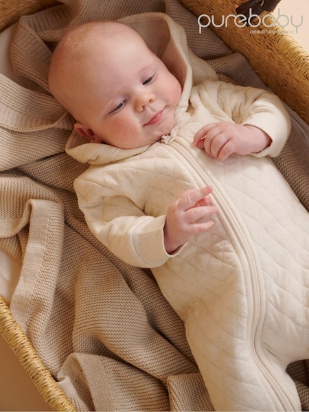 Purebaby Cotton Quilted Zip Pramsuit (E68176) | CHF 57