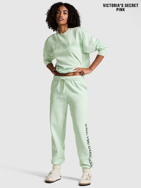 Victoria's Secret PINK Mint Aspen Green Cuffed Fleece Joggers (E68244) | €22