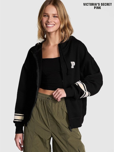 Victoria's Secret PINK Black Zip Up Hoodie (E68260) | €52