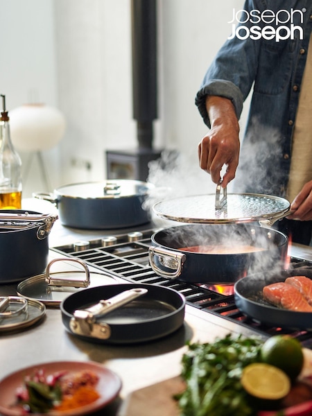 Joseph Joseph Midnight Blue Space Folding Handle Ceramic Nonstick 6 piece Cookware Set (E68315) | kr12 950
