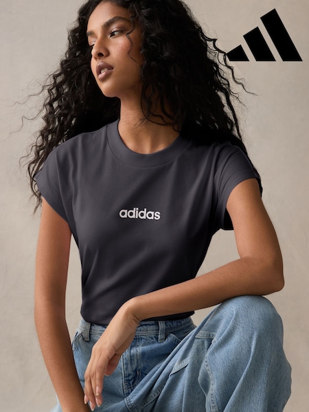 adidas Black Essentials Single Jersey T-Shirt (E68353) | €20