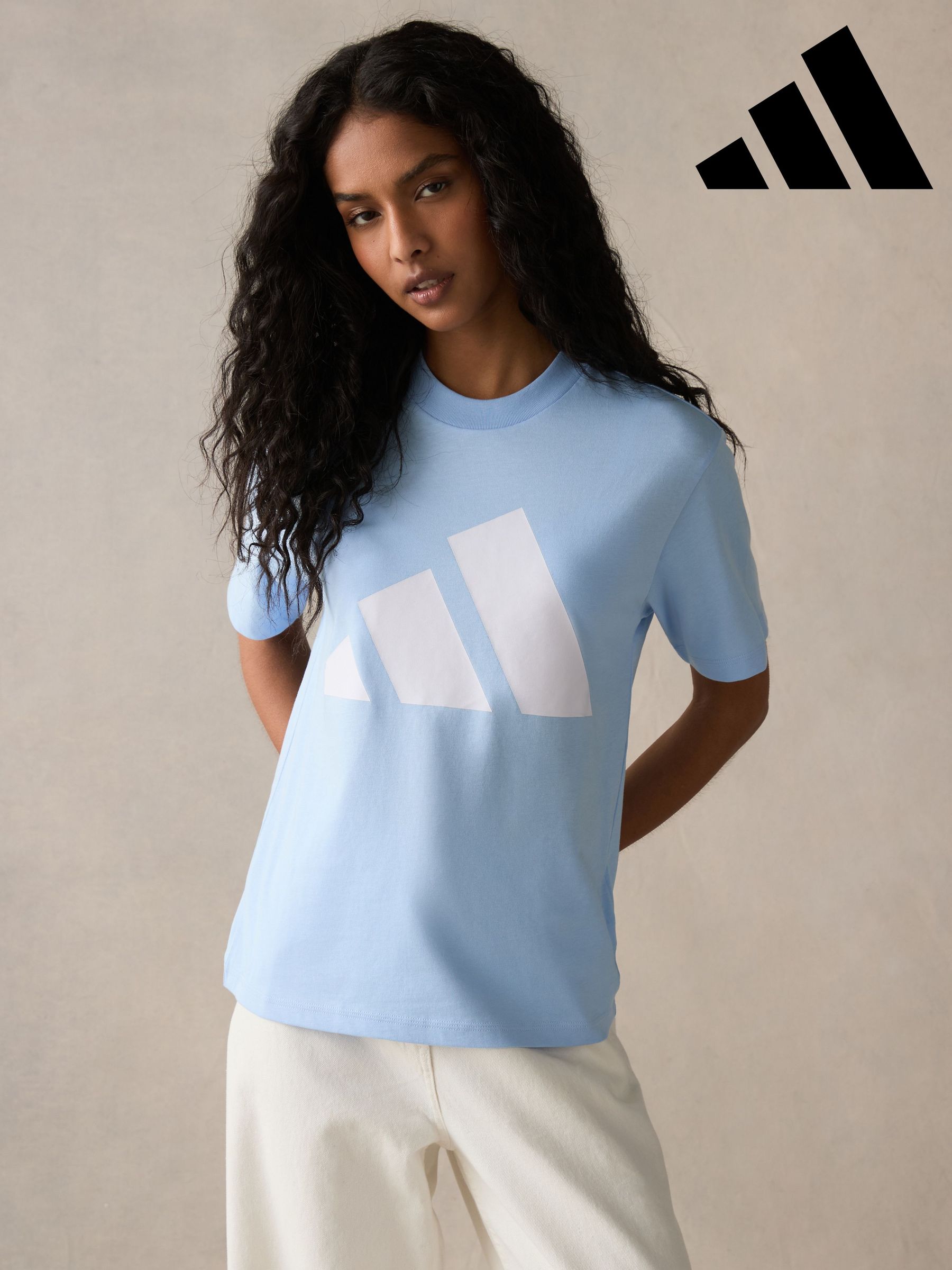 baby blue adidas shirt womens
