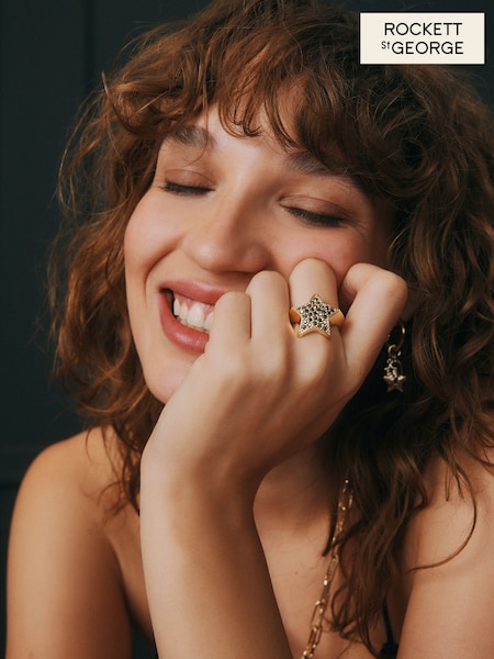 Rockett St George Gold Tone Star Ring (E68418) | €29