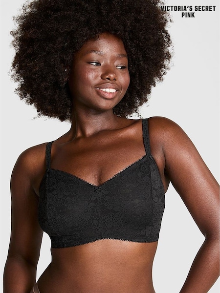 Victoria's Secret PINK Black Balcony Bralette (E68524) | €29