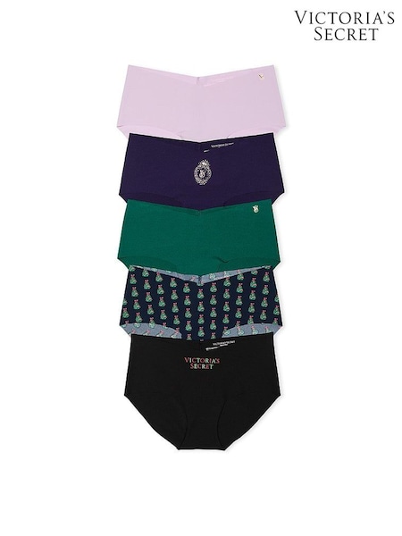 Victoria's Secret Purple/Green/Navy Blue/Black Multipack Knickers (E68576) | €15