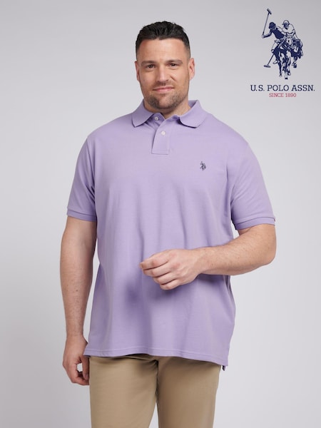U.S. Polo Assn. Mens Big & Tall Pique 100% Cotton Polo Shirt (E68818) | ‏320 د.إ.‏