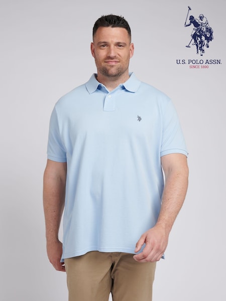 U.S. Polo Assn. Mens Big & Tall Pique 100% Cotton Polo Shirt (E68821) | ‏320 د.إ.‏