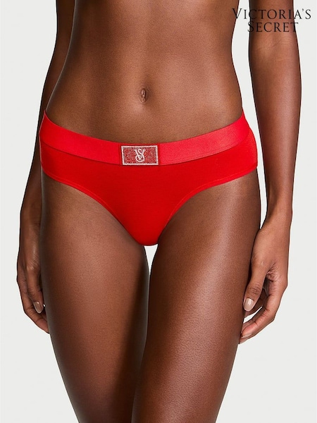Victoria's Secret Lipstick Red Hipster Logo Shine Patch Knickers (E68908) | €10.50