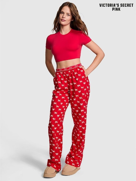 Victoria's Secret PINK Vermillion Red Trouser Pyjama Bottoms (E68945) | €22