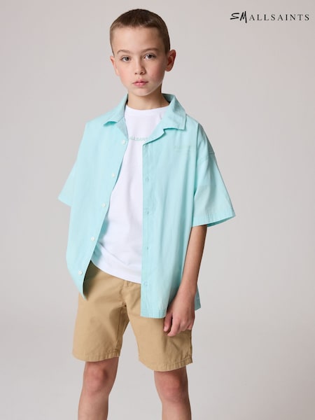 smALLSAINTS Light Teal Underground Boys Shirt and T-Shirt Set (E69019) | €50 - €56