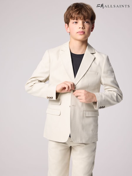 smALLSAINTS Beige Boys Relaxed Fit Sainte Suit Jacket (E69050) | €79 - €85