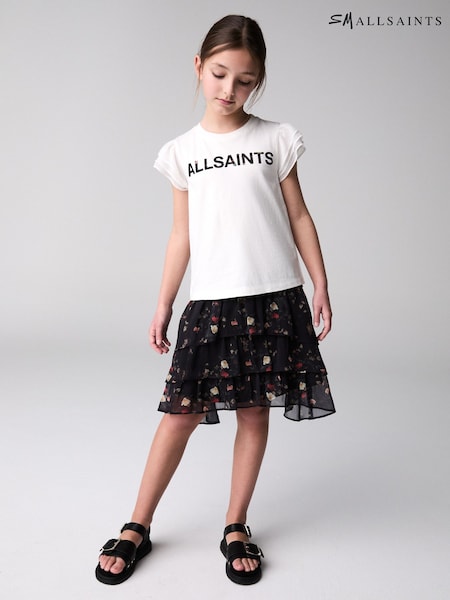 smALLSAINTS Multi Floral Print Cavalry T-Shirt and Skirt Girls Set (E69155) | AED210 - AED233