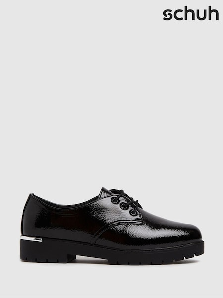 Schuh Lorna Smooth Sole Black Loafers (E69240) | AED204