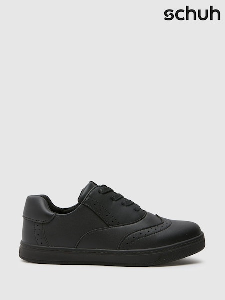 Schuh Youth Latch Brogue Black Shoes (E69269) | 158 QAR